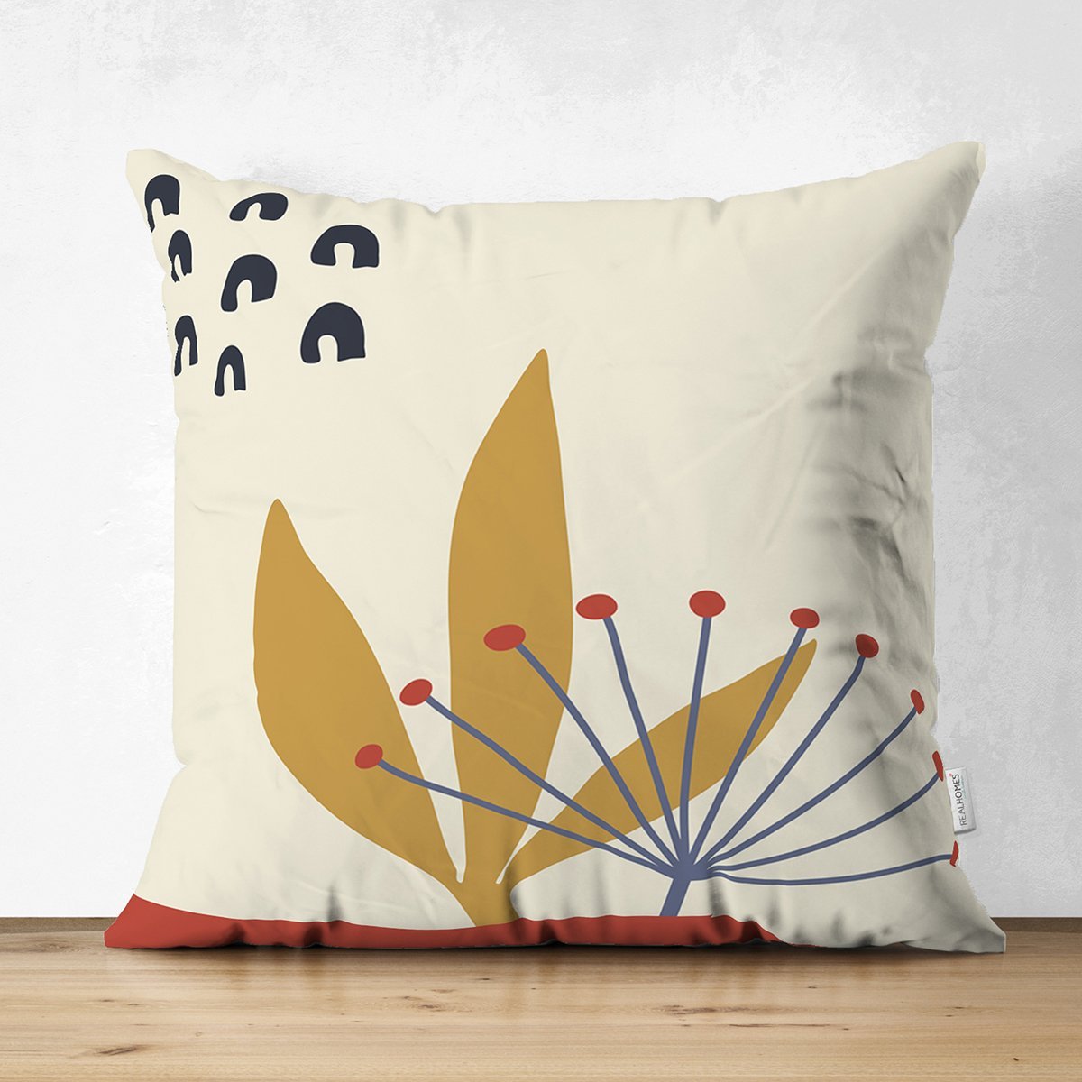 Suet-K8126-Pastel-Zemin-Uzerinde-Yaprak-Desenli-Dijital-Baskili-Modern-Suet-Yastik-Kirlent-Kilifi