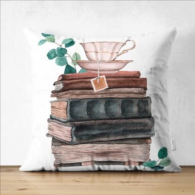 Sevgililer Günü Temalı Özel Tasarım Dijital Baskılı Modern Süet Yastık Kırlent Kılıfı