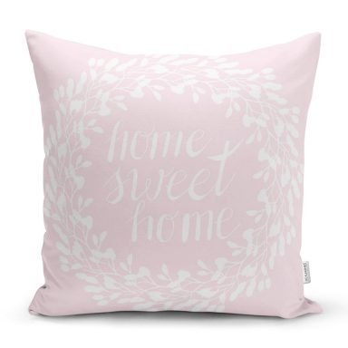 Home Sweet Home Dijital Baskılı Dekoratif Yastık Kırlent Kılıfı - yk325