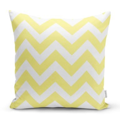 Modern Zigzag Desenli Dijital Baskılı Dekoratif Yastık Kırlent Kı - yk523