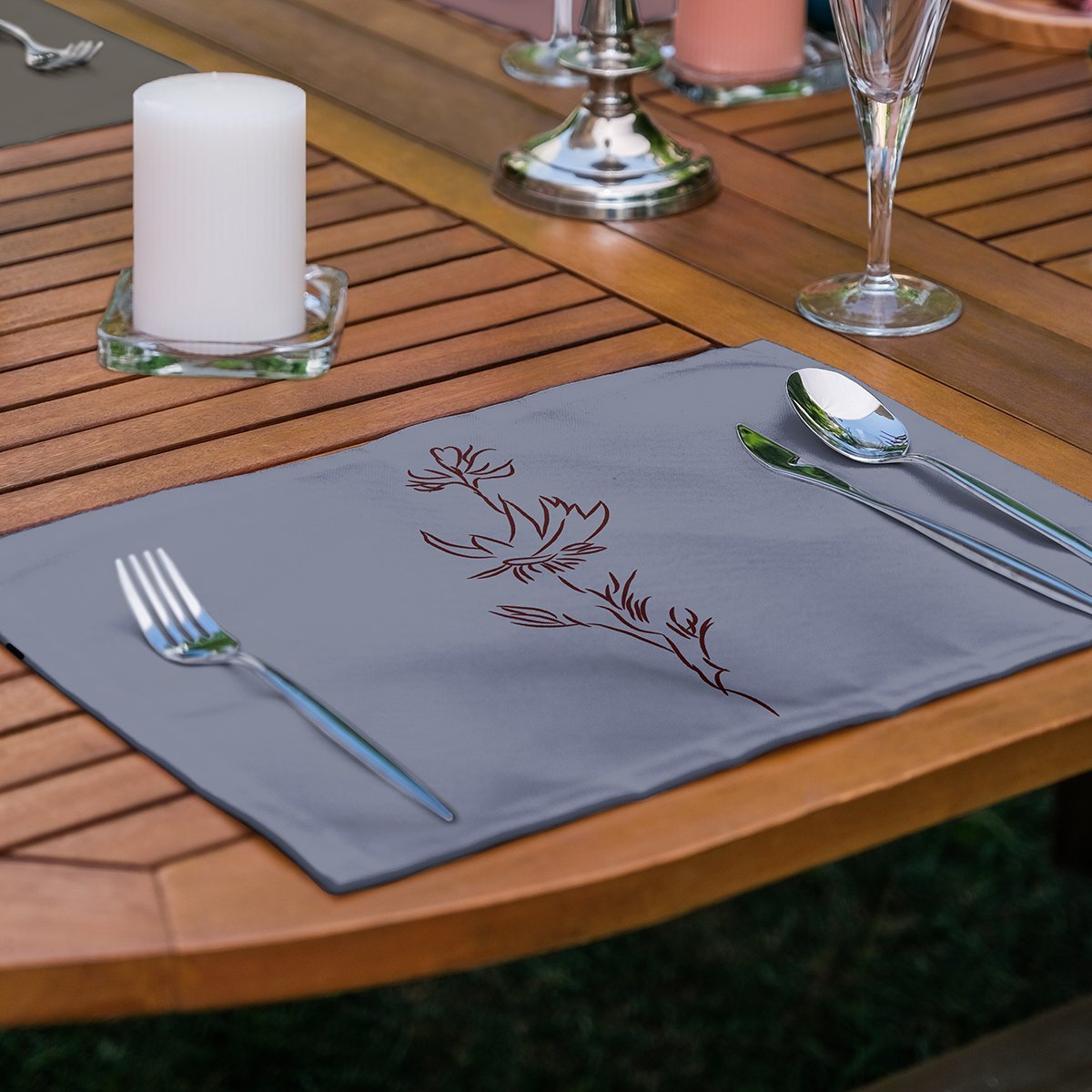 Servis4lu-Set307-4lu-Renkli-Zemin-Onedraw-Cicek-Cizimli-Amerikan-Servis-Seti-1