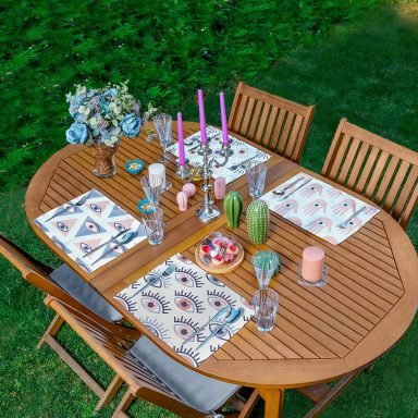 4'lü Üçüncü Göz Özel Tasarımlı Amerikan Servis Seti