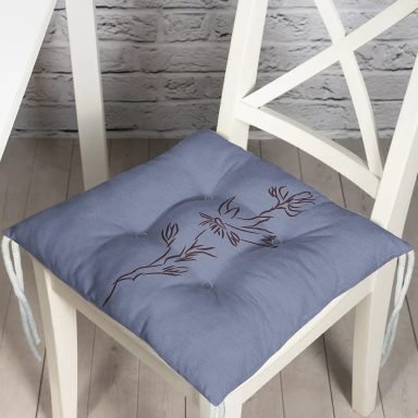 Minimalist Özel Tasarımlı Dijital Baskılı Modern Pofidik Sandalye Minderi