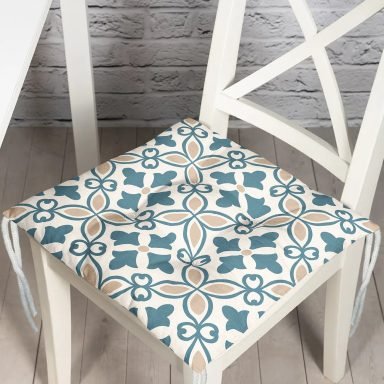 Livense Özel Tasarım Dijital Baskılı Modern Pofidik Sandalye Minderi