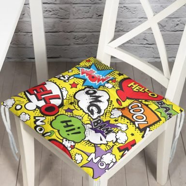 RealHomes Özel Tasarım Dijital Baskılı Pofidik Sandalye Minderi