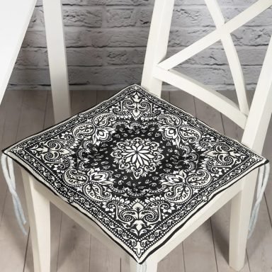 Realhomes Damask motifli Modern Pofidik Sandalye Minderi