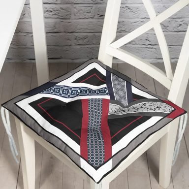 Modern Sanat Tasarımlı Dijital Baskılı Pofidik Sandalye Minderi