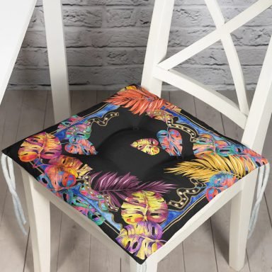 Modern Sanat Tasarımlı Dijital Baskılı Pofidik Sandalye Minderi