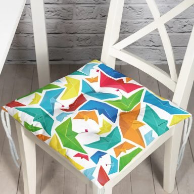 Realhomes Origami Gemiler Dijital Baskılı Modern Pofidik Minderi