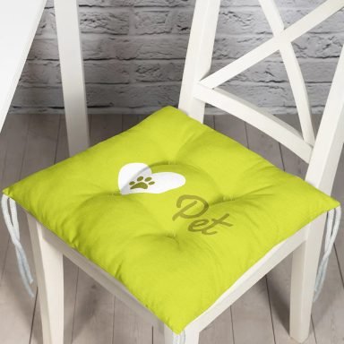 Realhomes Pet Dijital Baskılı Modern Pofidik Sandalye Minderi