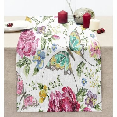 Summer Özel Seri Dijital Baskılı Modern Dikişli Şönil Runner