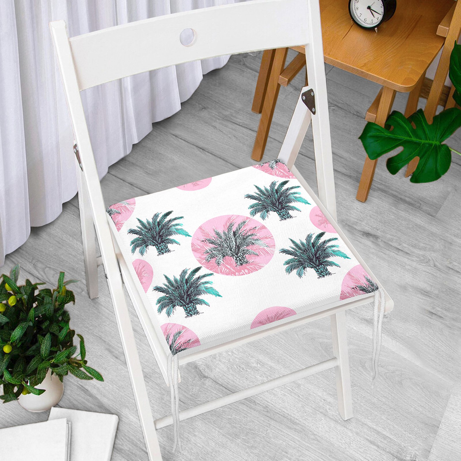 Frm-2351-Realhomes-Puanli-Palmiye-Desenli-Modern-Fermuarli-Sandalye-Minderi-Gorsel-2