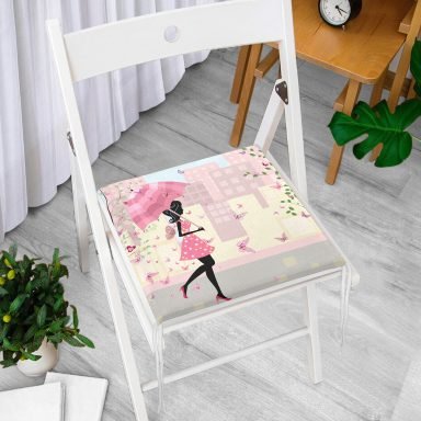Özel Tasarım Fashion Dijital Baskılı Modern Fermuarlı Sandalye Minderi