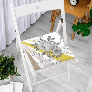 RealHomes Özel Tasarım Dijital Baskılı Modern Yastık Fermuarlı Sandalye Minderi