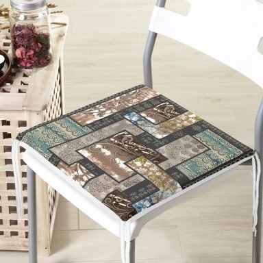 RealHomes Özel Tasarım Dijital Baskılı Modern Yastık Fermuarlı Sandalye Minderi