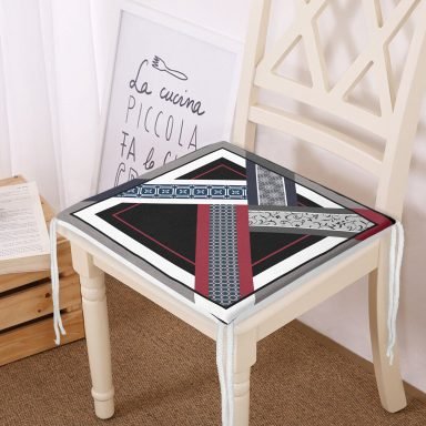 Modern Sanat Tasarımlı Dijital Baskılı Yastık Fermuarlı Sandalye Minderi