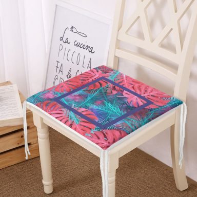 Modern Sanat Tasarımlı Dijital Baskılı Yastık Fermuarlı Sandalye Minderi