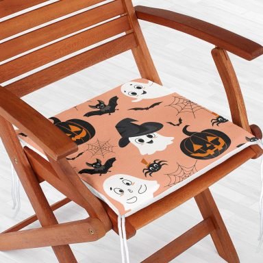 Realhomes Balkabağı ve Casper Dijital Baskılı Modern Sandalye Minderi