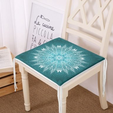 Weave Mandala Desenli Dekoratif Fermuarlı Sandalye Minderi
