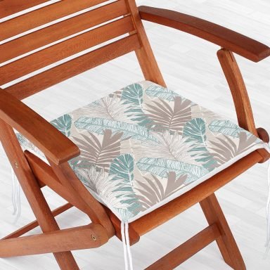 Modern Floral Desen Baskılı RealHomes Özel Tasarım Fermuarlı Sandalye Minderi