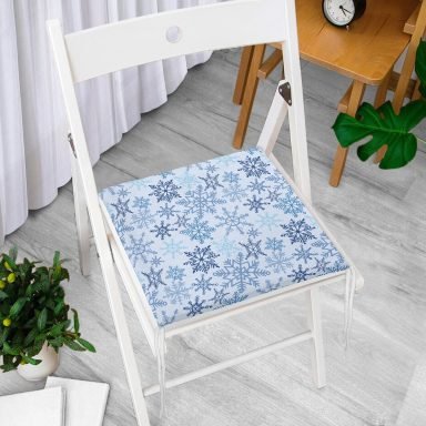 Kristal Motifli Özel Tasarımlı Fermuarlı Sandalye Minderi