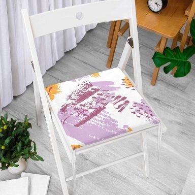 Realhomes Dijital Baskılı Özel Renkli Fermuarlı Sandalye Minderi