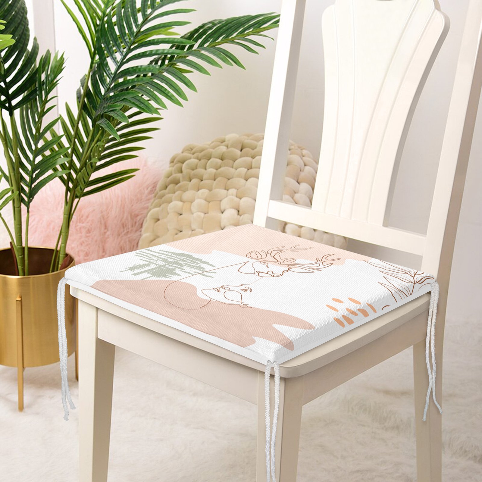 Frm-7337-Beyaz-Zeminde-Geyik-Desenli-Bayan-Silueti-Dijital-Baskili-Modern-Fermuarli-Sandalye-Minderi-Gorsel-3