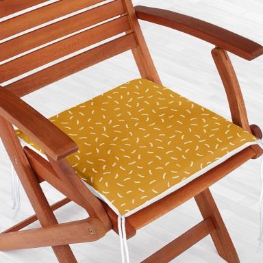 Renkli Zeminli Geometrik Desen Dijital Baskılı Modern Fermuarlı Sandalye Minderi