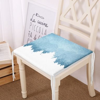 Yılbaşı Temalı Dekoratif Kare Sandalye Minderi 40x40cm Fermuarlı - f848