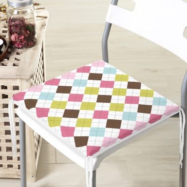 Realhomes Dekoratif Kare Sandalye Minderi 40x40cm Fermuarlı - f867