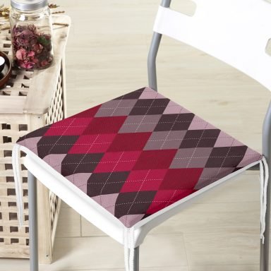 RealhomesDekoratif Kare Sandalye Minderi 40x40cm Fermuarlı - f879