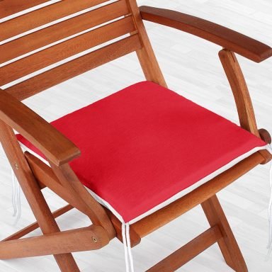 Kırmızı Renkli Dekoratif Kare Sandalye Minderi 40x40cm Fermuarlı - f956