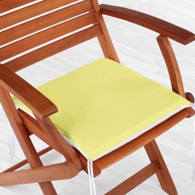Sarı Renkli Dekoratif Kare Sandalye Minderi 40x40cm Fermuarlı - f961
