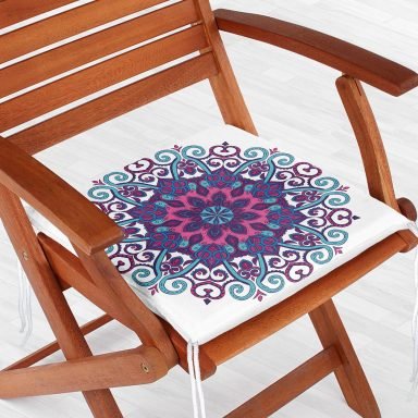 Real Homes Dekoratif Kare Sandalye Minderi 40x40cm Fermuarlı - f964