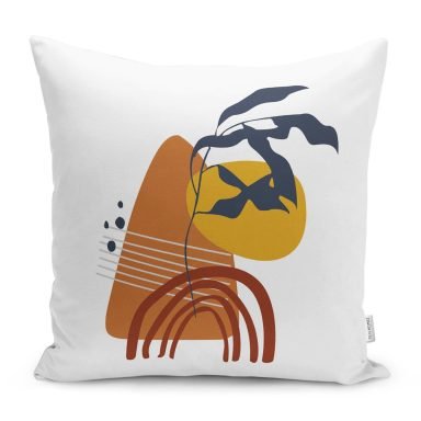 Soyut Motifli Dijital Baskılı Yastık Kırlent Kılıfı