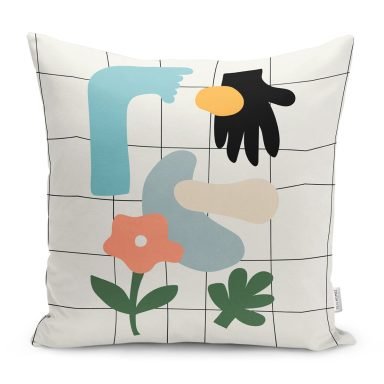 Soyut Onedraw Dijital Baskılı Modern Yastık Kırlent Kılıfı