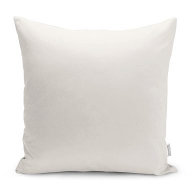 Açık Krem Düz Renkli Dijital Baskılı Yastık Kırlent Kılıfı