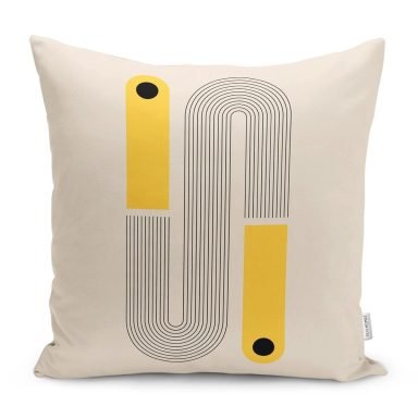 İskandinav Temalı Çizgili Tasarımlı Yastık Kırlent Kılıfı