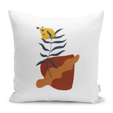 Onedraw Temalı Dijital Baskılı Modern Yastık Kırlent Kılıfı