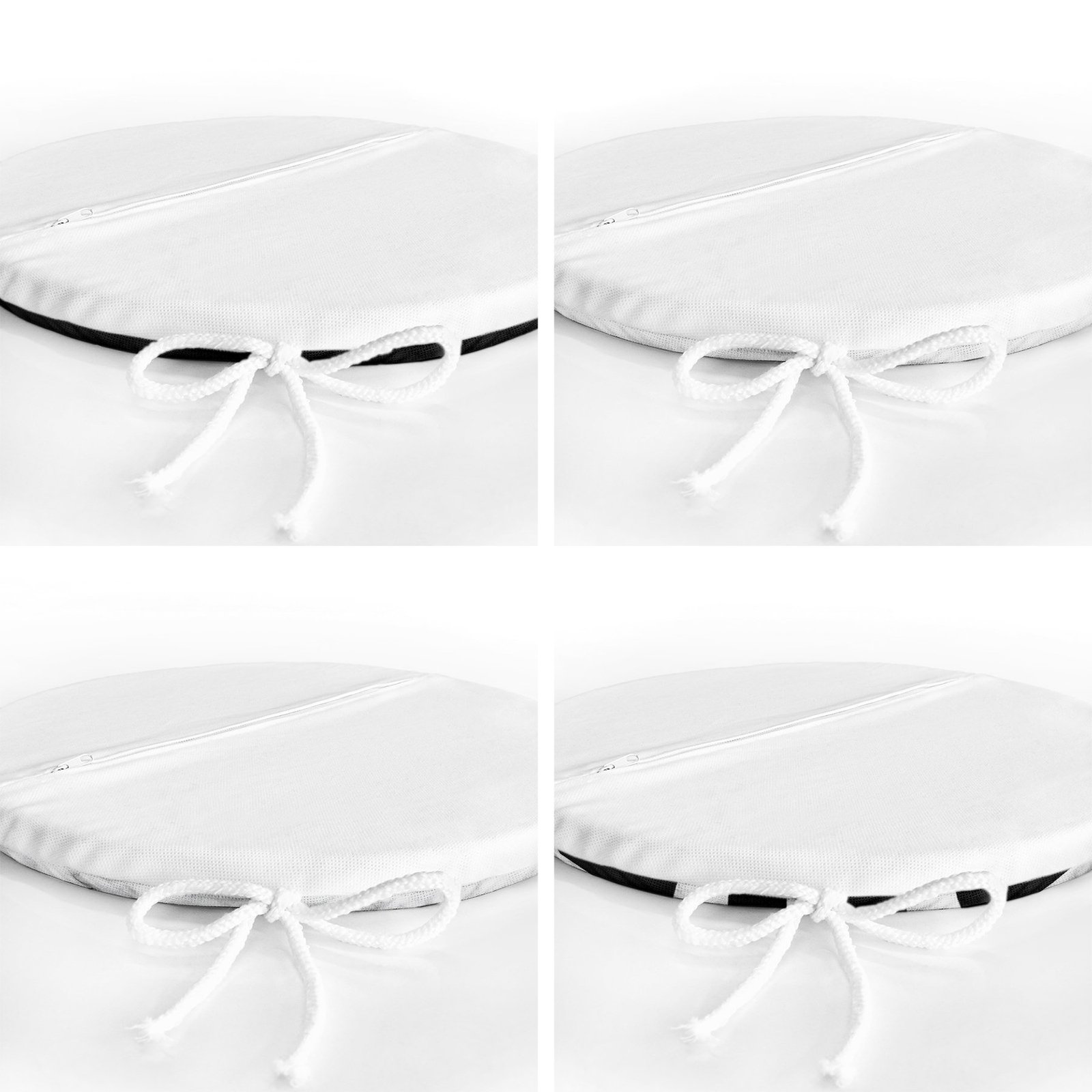 RealHomes Yuvarlak Fermuarlı Sandalye Minderi